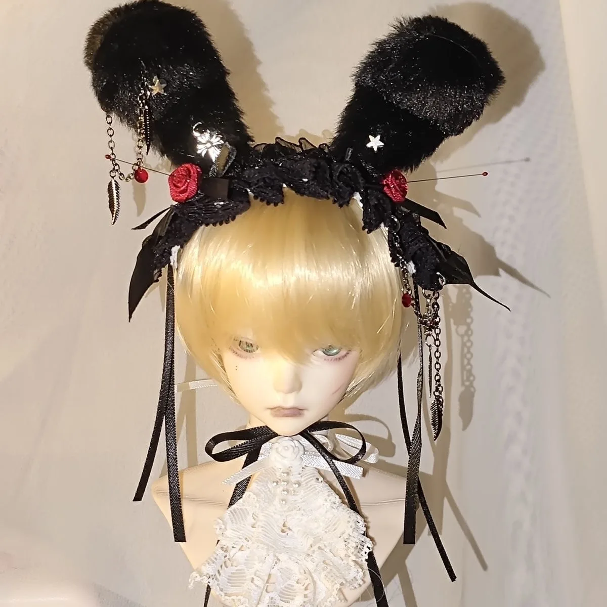 

Doll accessories 1/3 1/4 1/6 BJD headwear, rabbit ear hair accessories 1 piece
