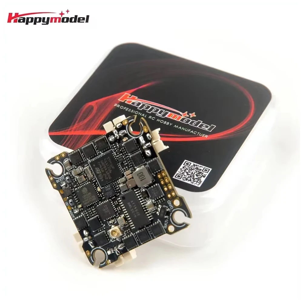 HappyModel CrazyF411 2-4S 2.4Ghz ELRS Betaflight Flight Controller 4in1 Blheli_s 20A ESC and CRSF Receiver For FPV Drone
