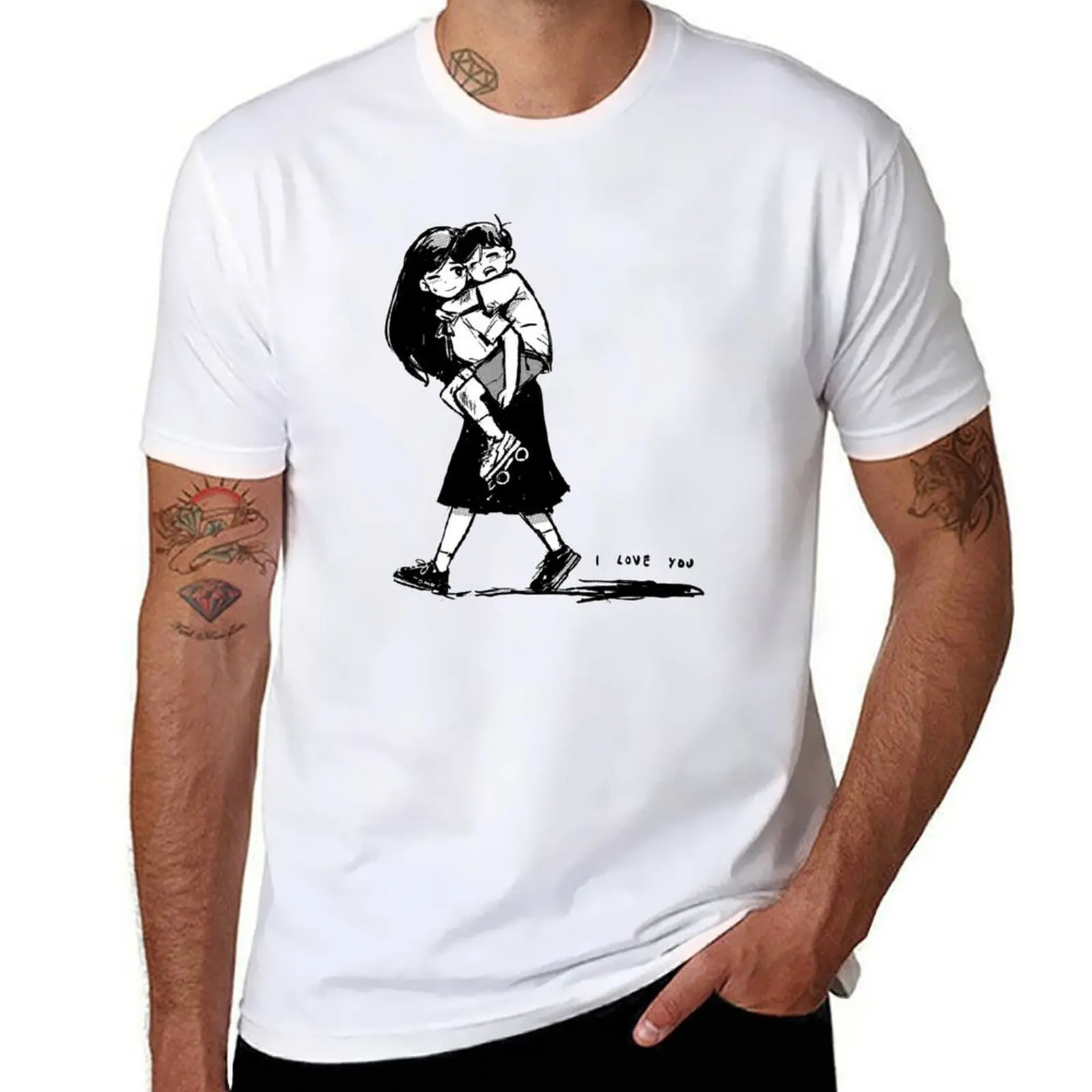 

Omori Sunny andmari - I love you T-Shirt men t shirt cotton 100% anime tshirt T-Shirt