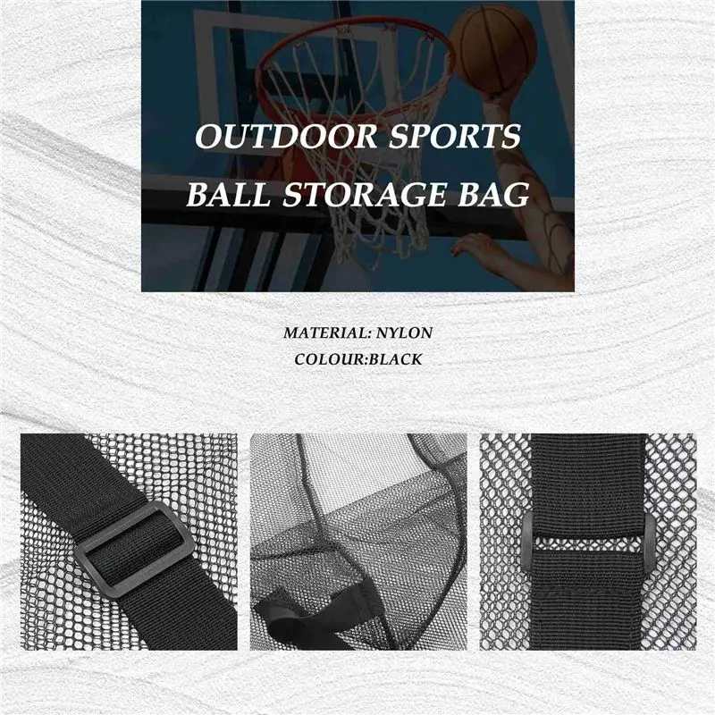 A65G-Large-Capacity Outdoor Sports Bag Football Basketball Bag Sports Storage Net Backpack Multi-Function Outdoor Sports Ba