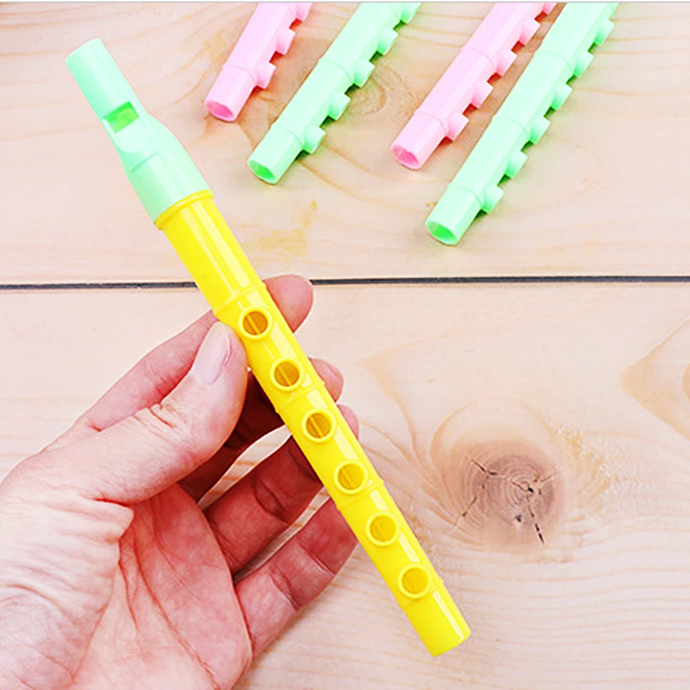 20 Pcs Mini Fun Kids Party Favor Colorful Flute Musical Instrument Toys Birthday Gift Souvenir Piñata Boys Girls Carnival Prizes