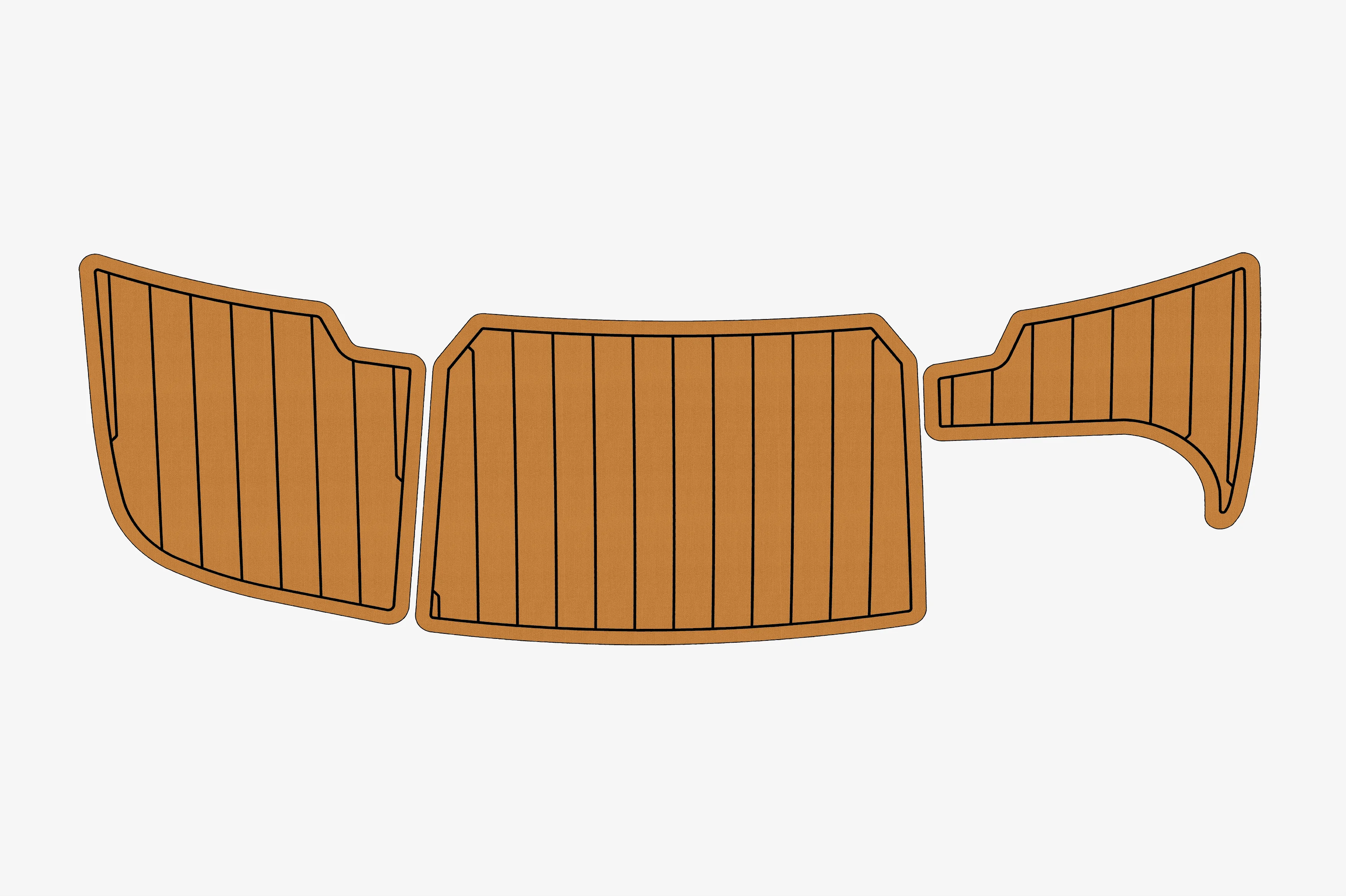 

2008 Bryant 219 1/4" 6mm Eva Faux Teak Deck Surfing Boat Fishing Boat Motorcycle Hurts crapet Non-Slip mat Marine Floor