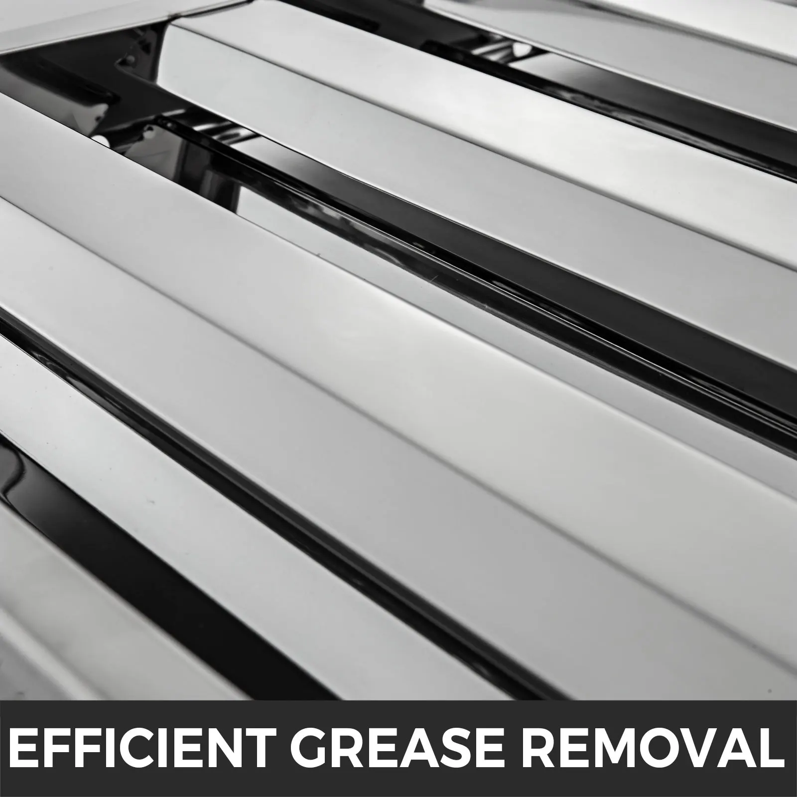 Pacote de 6 filtros de capô 19,5 W x 19,5 H polegadas, 430 filtros de capô comercial de 4 ranhuras de aço inoxidável, filtro de exaustor para graxa