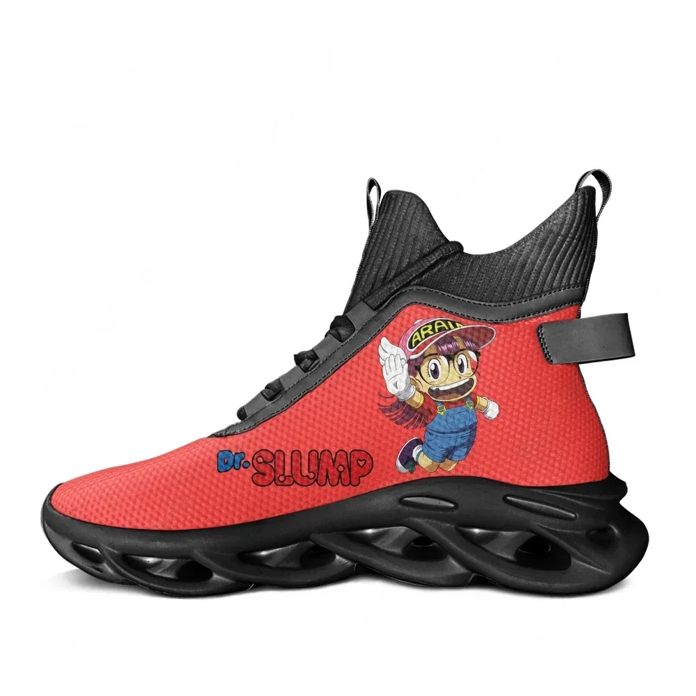 

Кроссовки A-Arale Dr Slump High Top Flats: мужские и женские спортивные беговые кроссовки высокого качества, на шнуровке, из сетчатого материала, индивидуальный дизайн