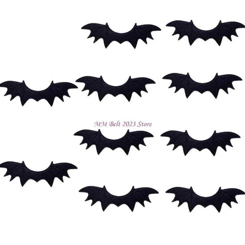 

49ME Appliques Felt Bat Wing Haipin Cartoon Hair Barrettes Bangs Side Clips