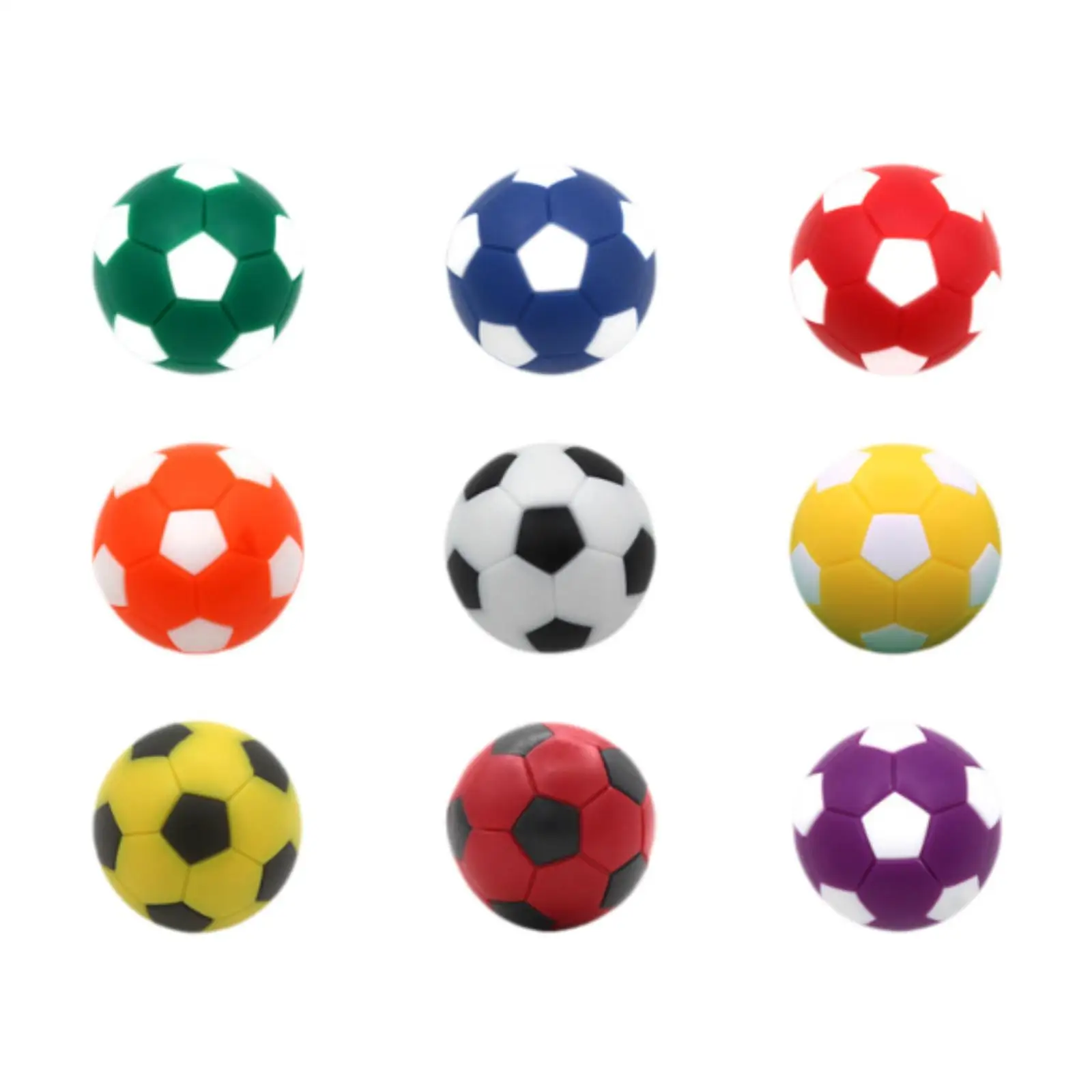 9x Foosball Balls Official Mini for Kids Adults 36 mm Soccer Table Game Balls for Home Indoor Match Toy Club Party Accessories