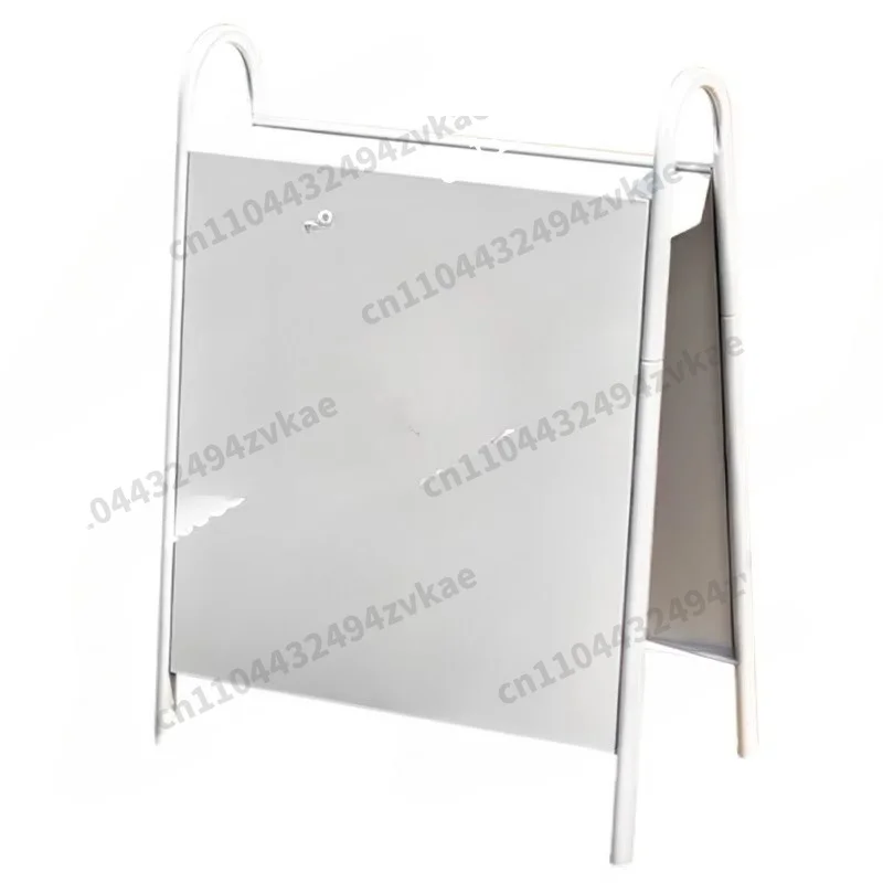 ShopsVertical Billboard Display Stand At The Door, Creative Storage Signs,Outdoor Mobile Floor Metal Standing Signs in Coffee