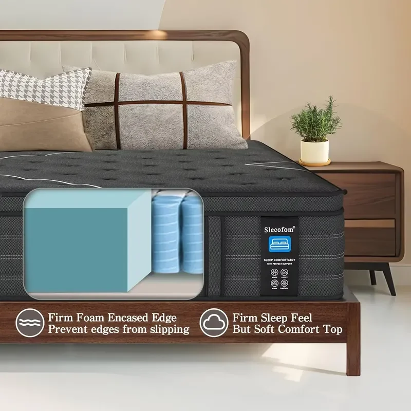 Luxury Modern 5 Star Hotel Style European Top Latex Mattress High Density Comfortable 5 Zone Pocket Spring for Bedroom