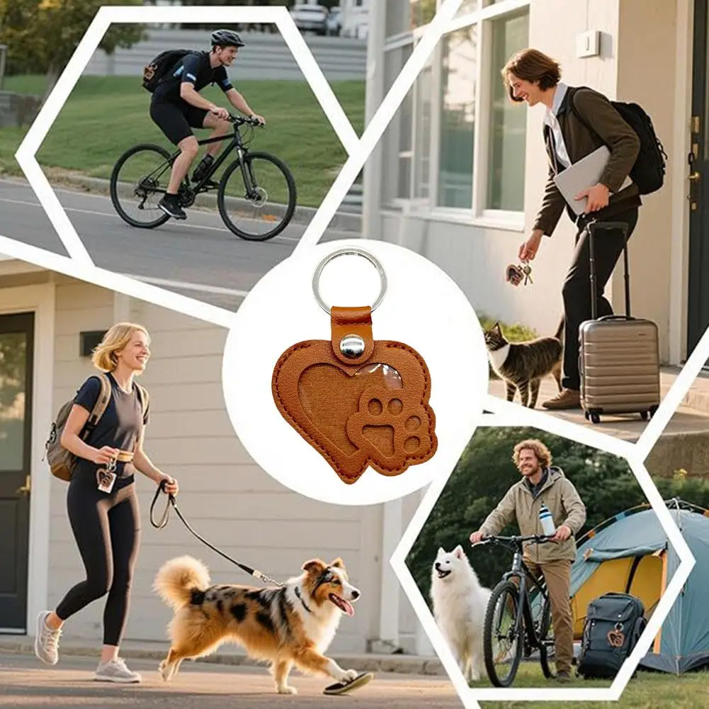 الحيوانات الأليفة تخزين الشعر المفاتيح الجلود القط باو شكل لسلاسل مفاتيح السيارة الحيوانات الأليفة جمع هدية اكسسوارات الديكور #2