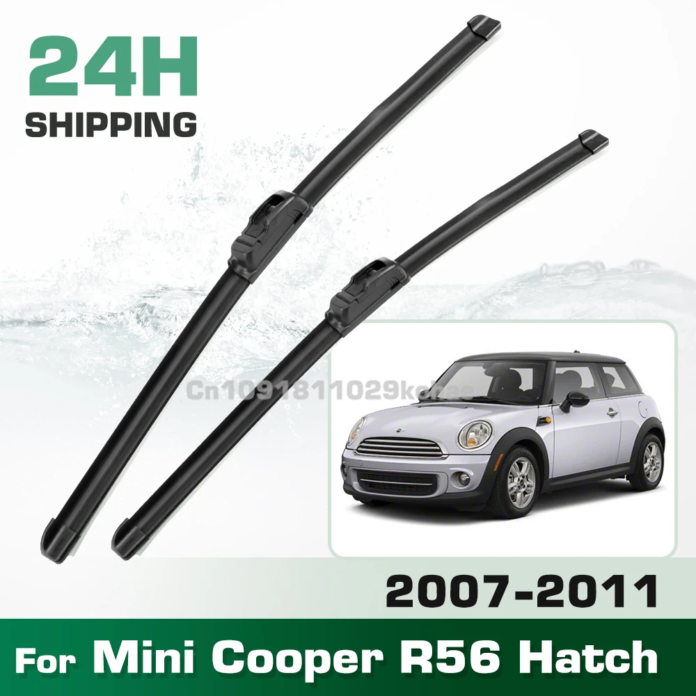 

For Mini Cooper R56 Hatch 2007-2011 2008 2009 2010 LHD&RHD Front Wiper Blades Windshield Windscreen Window Brush 19"+18"