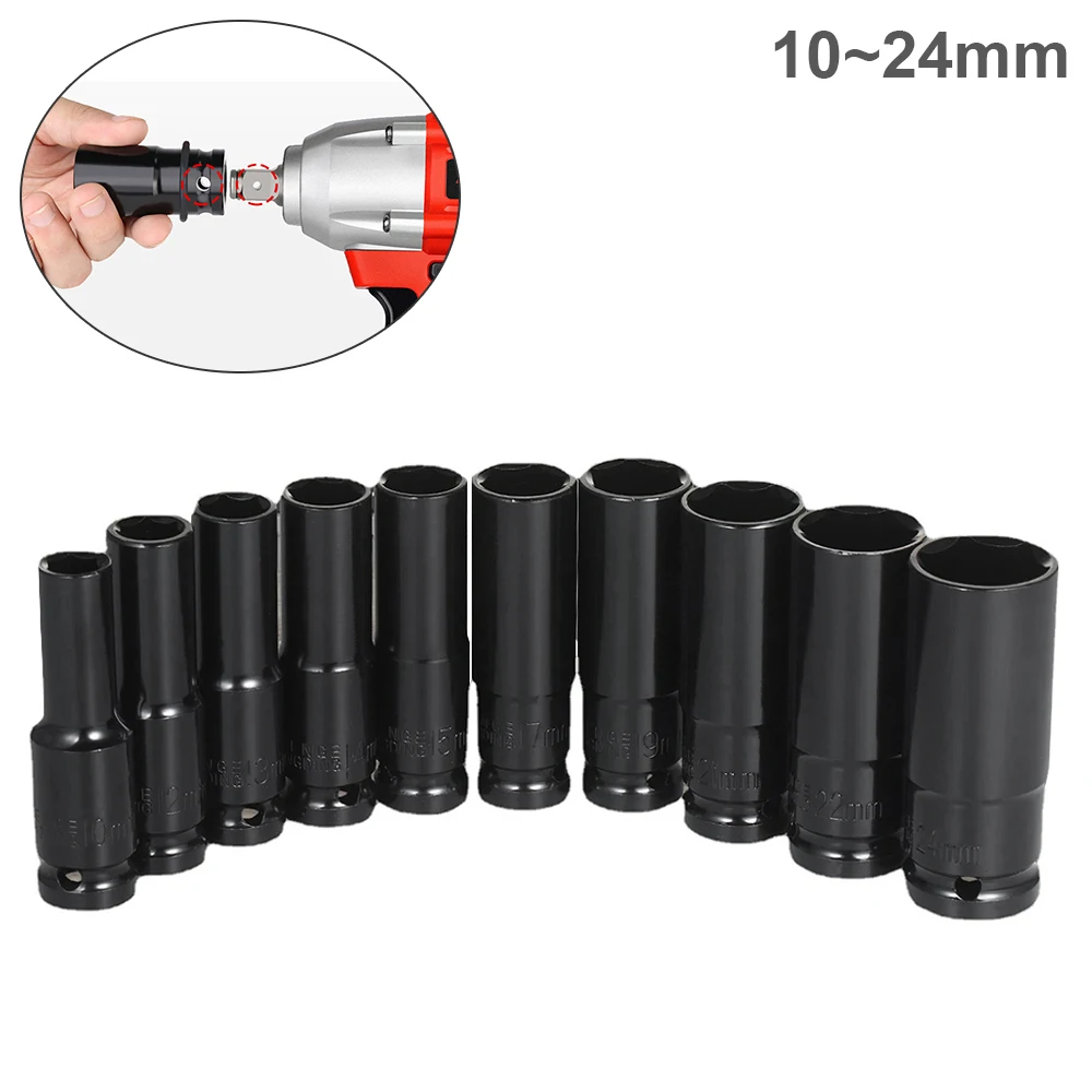 

Extension Sleeve Hexagonal Pneumatic Socket Head 10mm-24mm for Electric Wrench Hand Tools Impact Wrench Drill Hex Socket Head