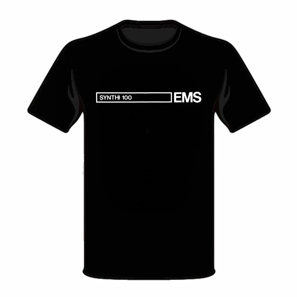 Ems synthi Tastatur modulares Synth Logo Synthesizer T-Shirt rot schwarz