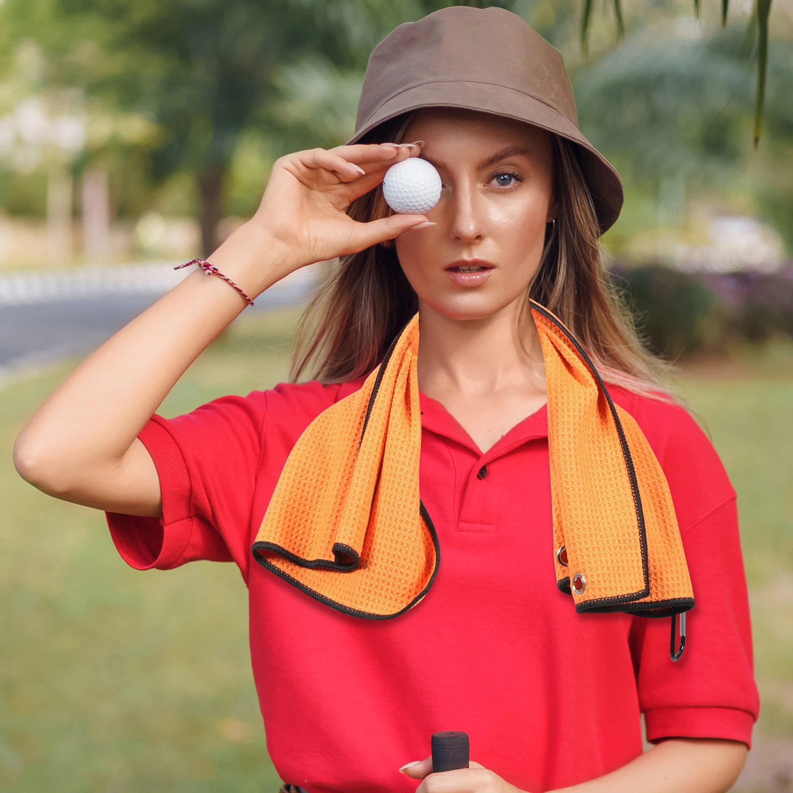 

5Pcs Microfiber Golf Towel Buckle Ball Cleaning Portable Sports Wipe Fitness Yoga Outdoor Golfer Supplies Reusable