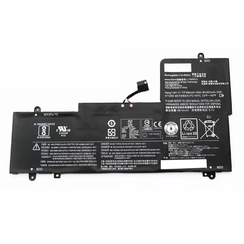 L15L4PC2 L15M4PC2 7.6V 53Wh Laptop Battery for Lenovo Yoga 710-14IKB 710-14ISK 710-15IKB 5B10K90778 5B10K90802 series