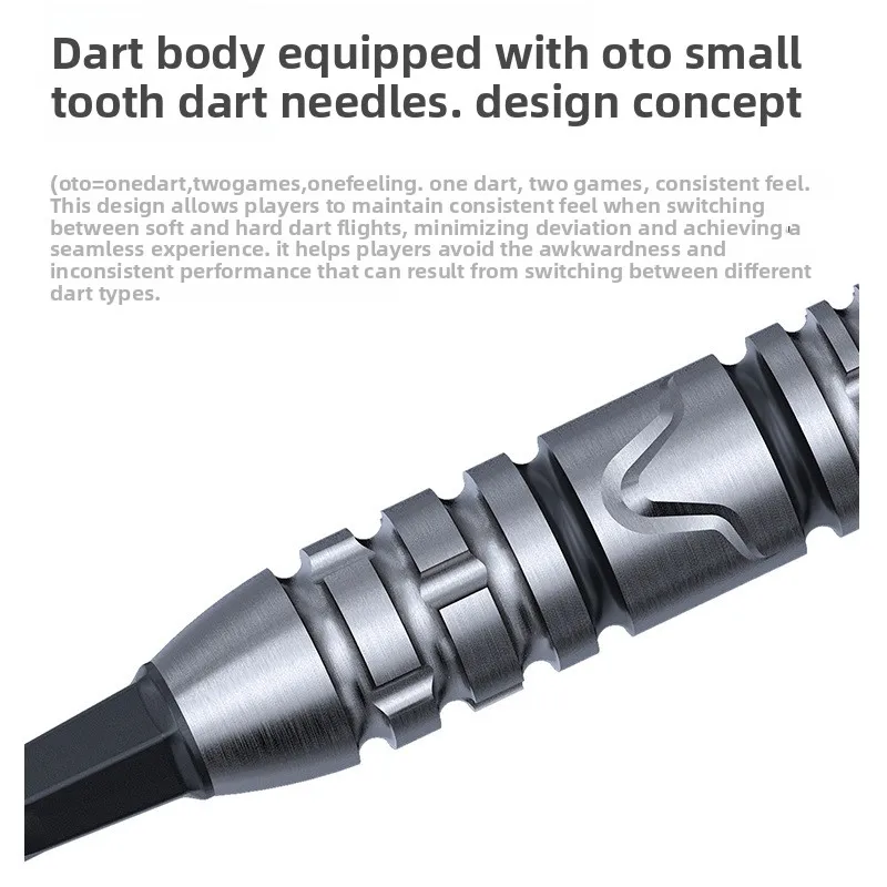 Série do zodíaco vaca 90% macio e duro OTO conjunto de dardo de aço de tungstênio T19 asa de dardo integrada de duas cores