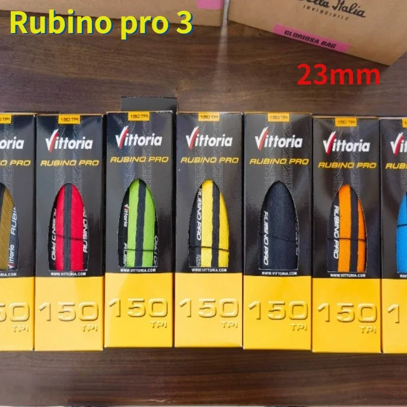 1pcs Boxed Non-Grinding Code  Rubino Pro 3 Road bicycle tires 23mm Non bald tires