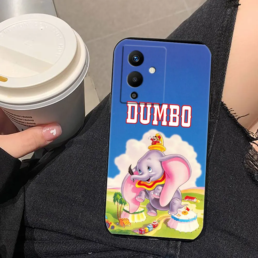 Cartoon Disney Dumbo Phone Case For Infinix TECNO POP SPARK GO SMART 5 6 7 8 9 CAMON 15 16 17 20 20C 30C Pro Case Funda Capa