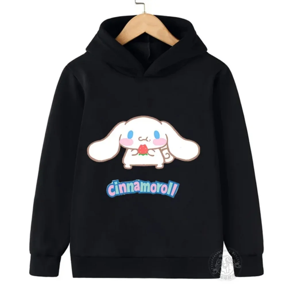 

2025 New Cinnamoroll Hoodies Men's and Women's Fashion Large Size Spring and Autumn Sweatshirts Cartoon Pullovers