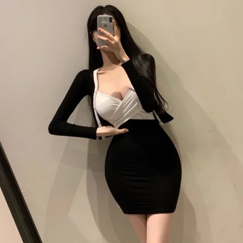 

Сексуальный цвет Blo Cross ort Sve, женский топ и кардиган Long Sve, комплект из двух предметов Dongda Gate, Новое поступление, смесь хлопка