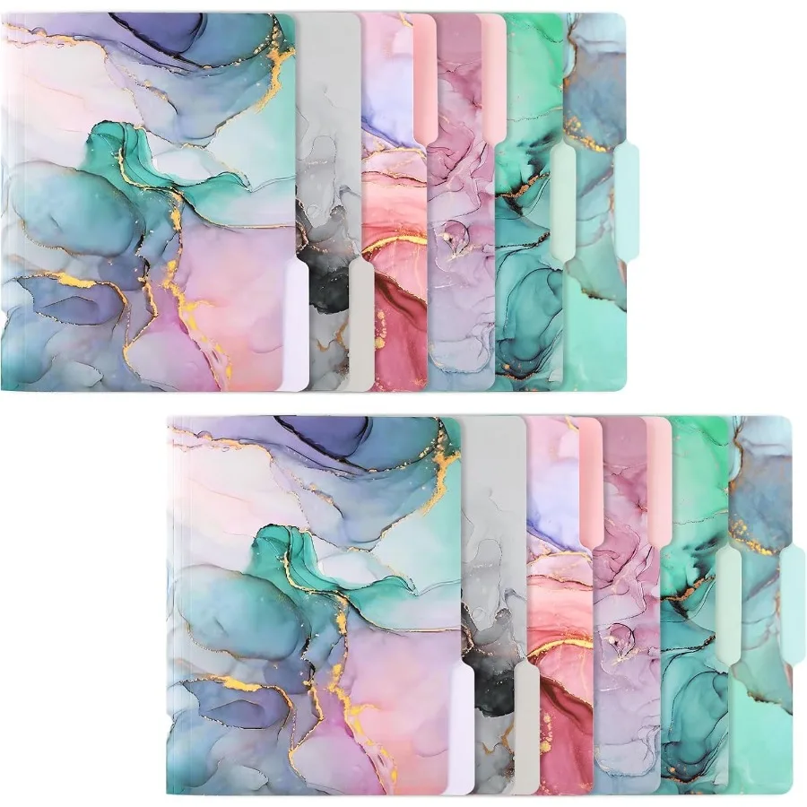 

Decorative File Folders Cute Colored File FolderLetter Size File Folders for Documents 1 3Cut Tabs 9 x 11.5 Ihes for Office Sch