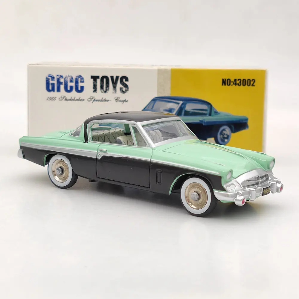 GFCC 1:43 1955 Studebaker Speedster-Coupe Green #43002B Alloy car model Toys Limited Collection