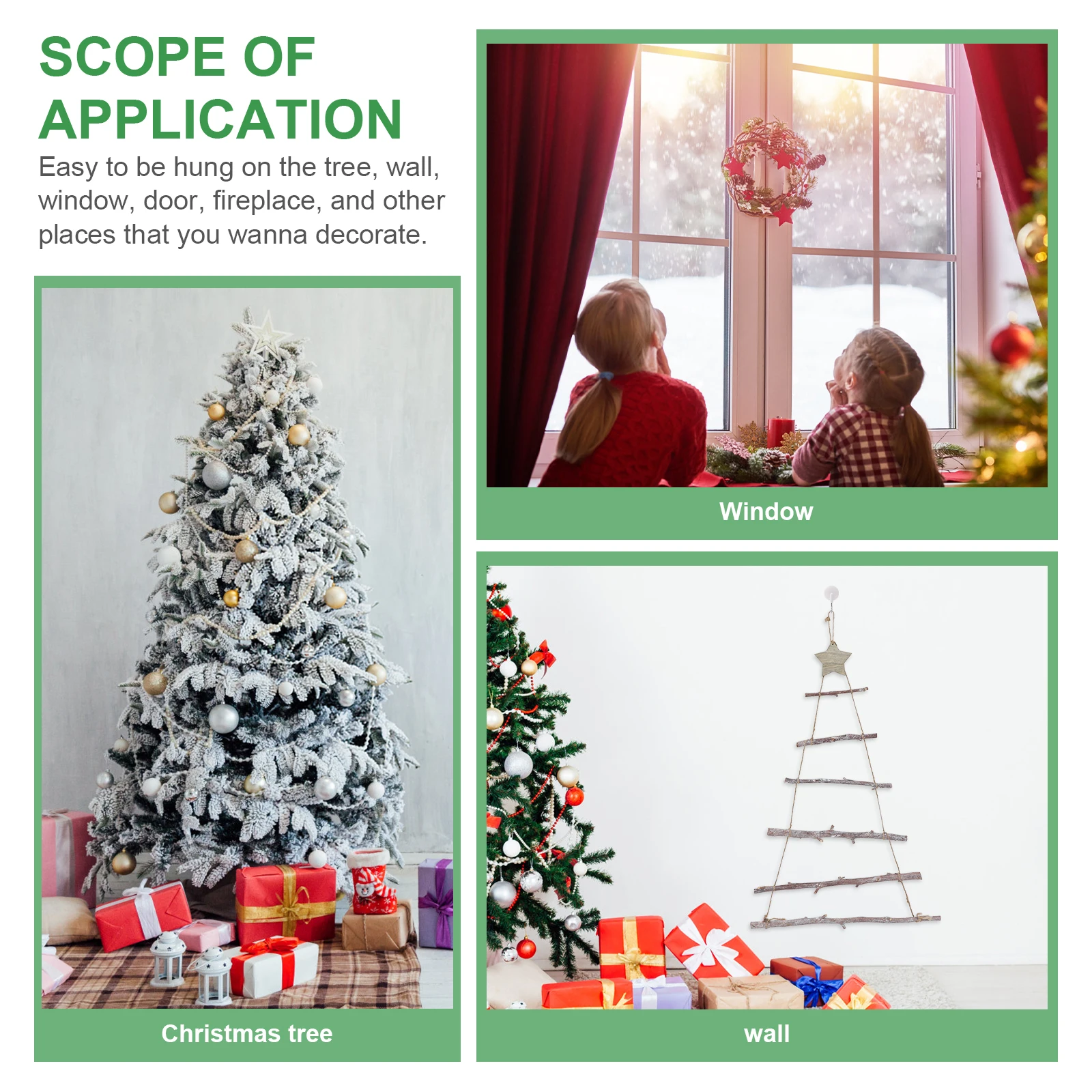 

Wooden Christmas Hanging Ornament Decorative Pendant Xmas Tree Wall Decor Party Supply Festival Decoration Diy Mini Tree