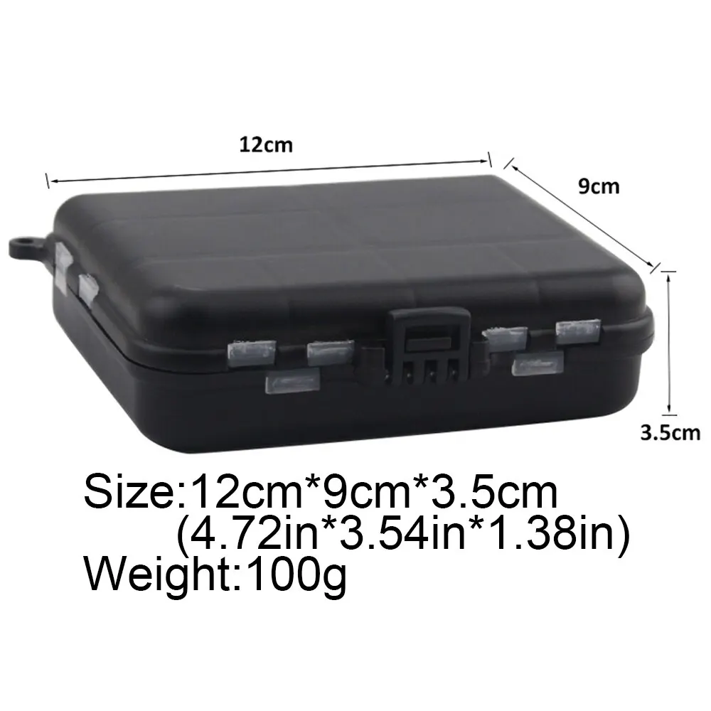 Composable Space Plastic Fishing Tackle Box 2 Layers 12 Individual Compartments Spacer Portable Container Bait Hook Storage Case