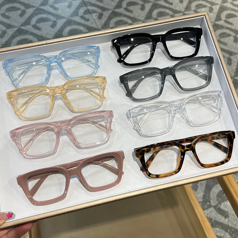 

Модные винтажные женские солнцезащитные очки с защитой от синего света, большие квадратные очки с антибликовым покрытием, ретро-очки квадратной формы