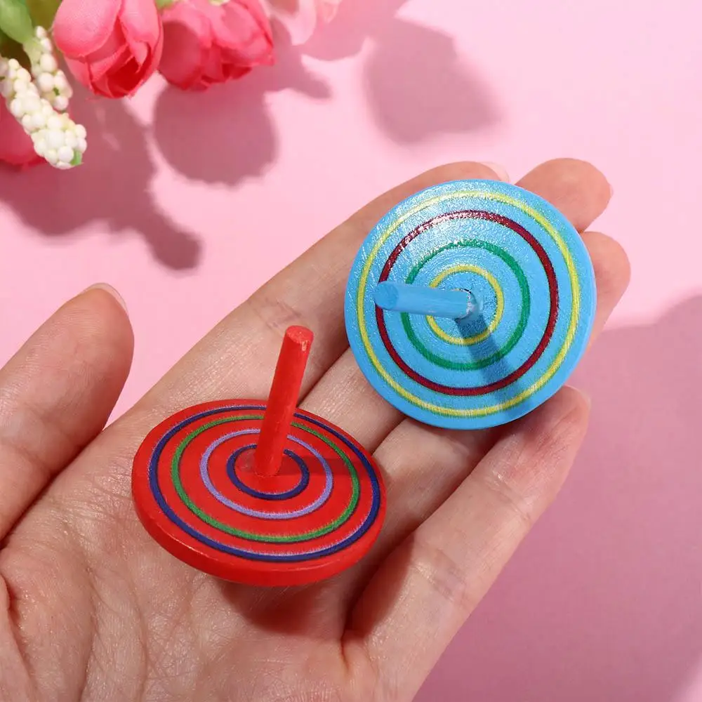 Top Peg-Top Gyro Toys DIY Gyroscope Toys Wooden Rotate Gyro Wooden Gyro Toys Woode Spinning Top Toy Desktop Spinning Top