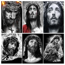 Jesus 5D DIY Diamond Painting Kit Full Drill Embroidery Diamond Mosaic Picture of Rhinestones Religion Gift Wall Decor