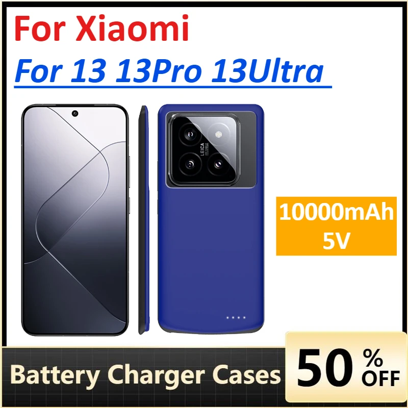 

10000mAh Large Capacity Battery Charger Cases for Xiaomi 13 13Pro 13Ultra Power Bank Charging Cover