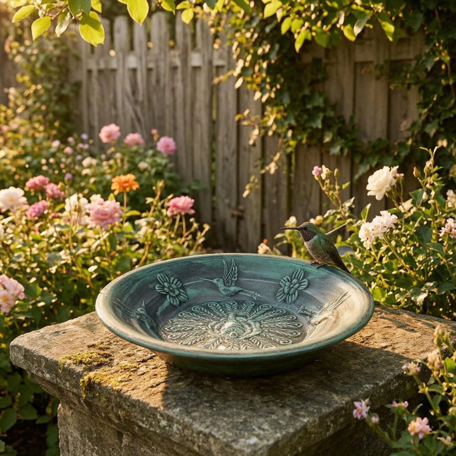bird-bath-feeder-bowl-textured-finish-round-shallow-bird-bath-garden-decor-raised-rim-weather-resistant-for-courtyard