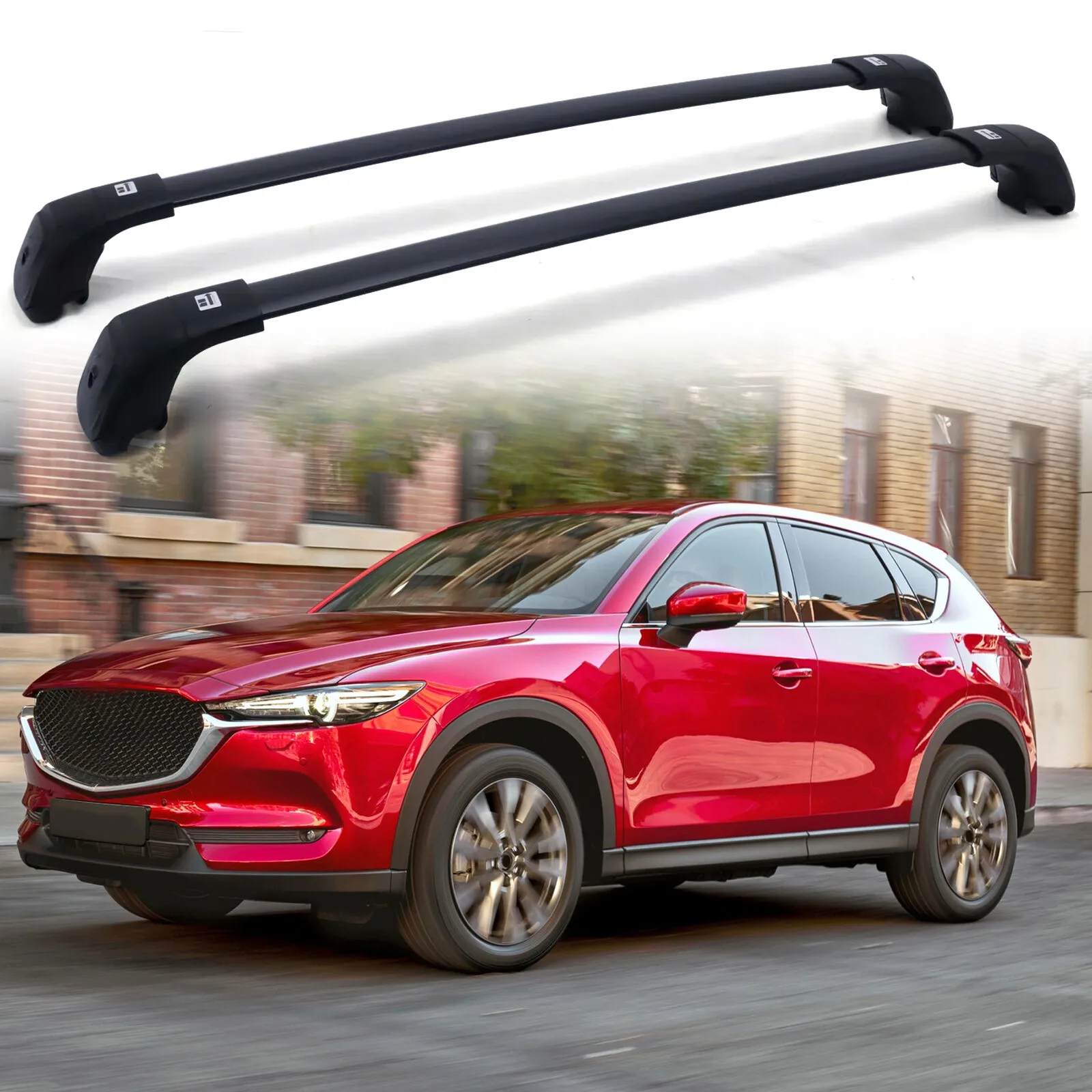 

Cross Bars Fit for Mazda CX5 CX-5 2017-2025 260LBS Aluminum Lockable Roof Rack