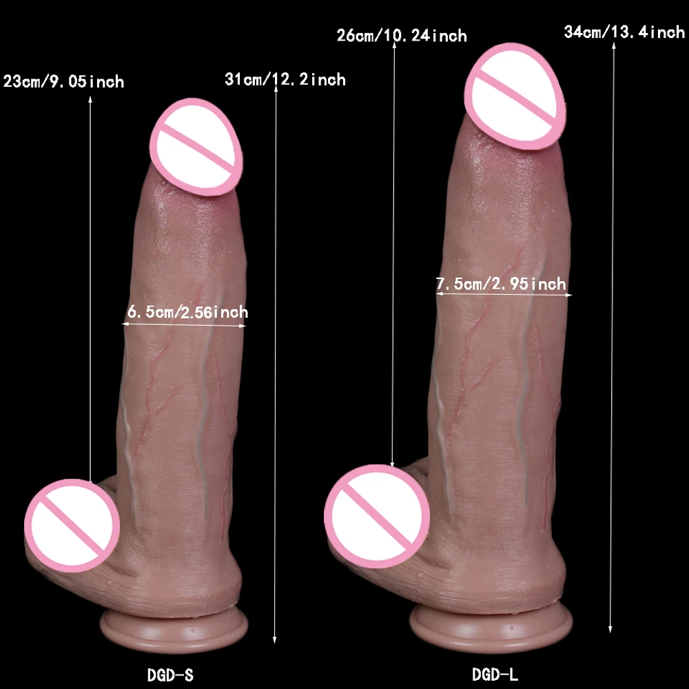 7.5CM Thick New White Skin Realistic Dildo Big Long Penis No Vibrator Anal Sex Toys For Woman Masturbator Adult Factory Shop Hot