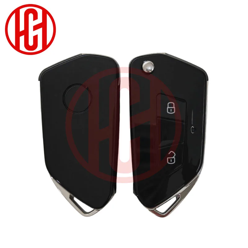 2/3 Buttons Modified Upgrade Flip Key Replacement for VW B5 POLO GOLF Bora Touran Passat DIY Key Remote Key Shell Case No Logo