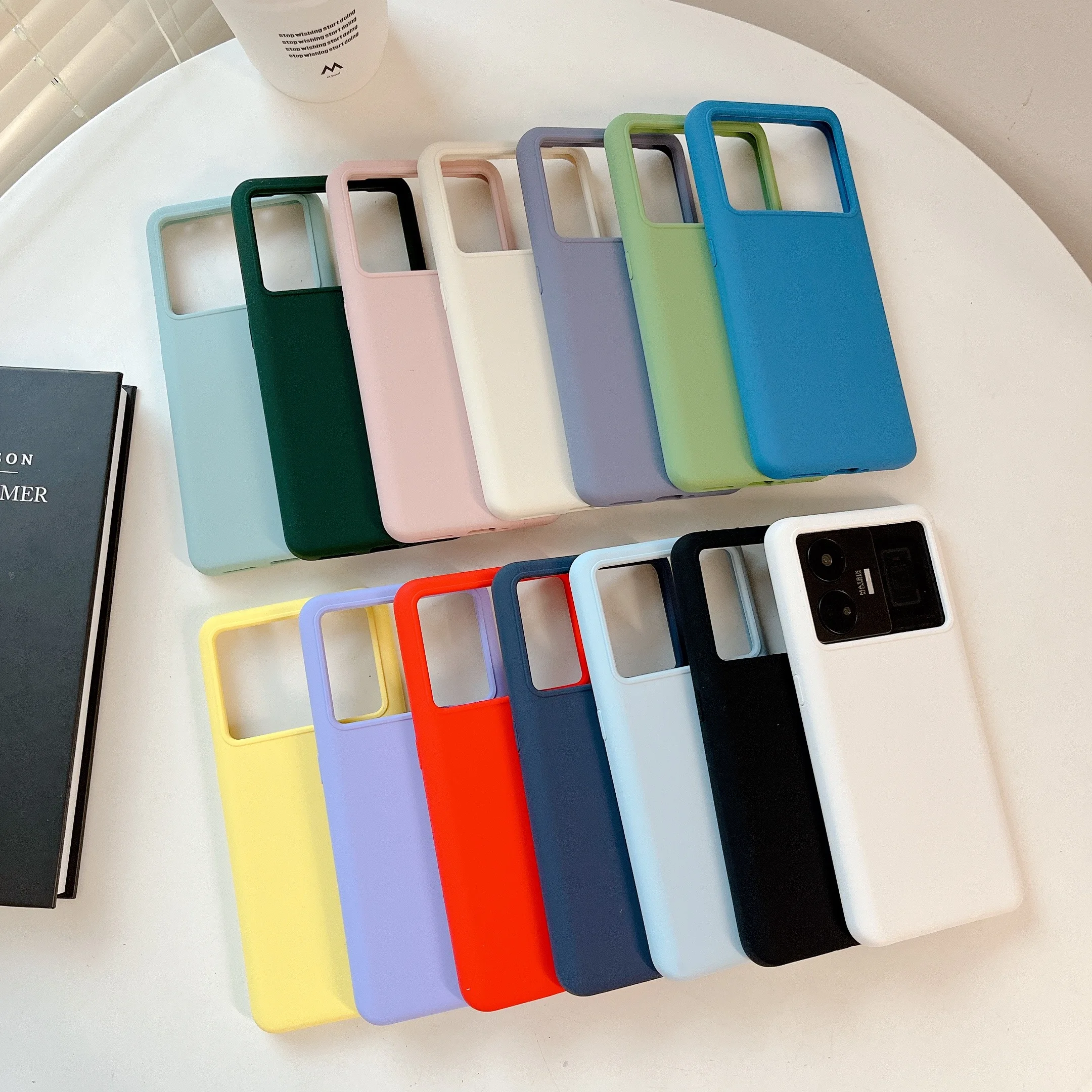 Shockproof Soft Liquid Silicone Case For Oppo Realme GT Neo5 Neo3 Neo6 GT5 Pro GT3, Slim Skin Smooth Touch Cover Retail Package