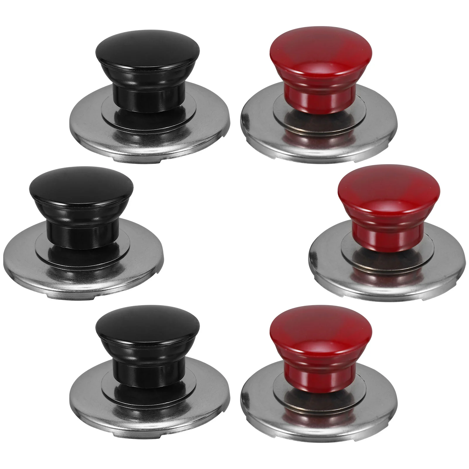 

6 Pcs Kettle Chime Cover Pan Lids Cookware Knobs Whistling Tea Silicone Heating Water Boil Handle Bakelite Teakettle