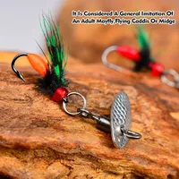 3pcs/lot 18# 16# 14# Fly Fishing Hook Rotate Spoon High Speed Spinner Inline Blades Bionics Design Bait Lure Vib Jig Sharp Hook