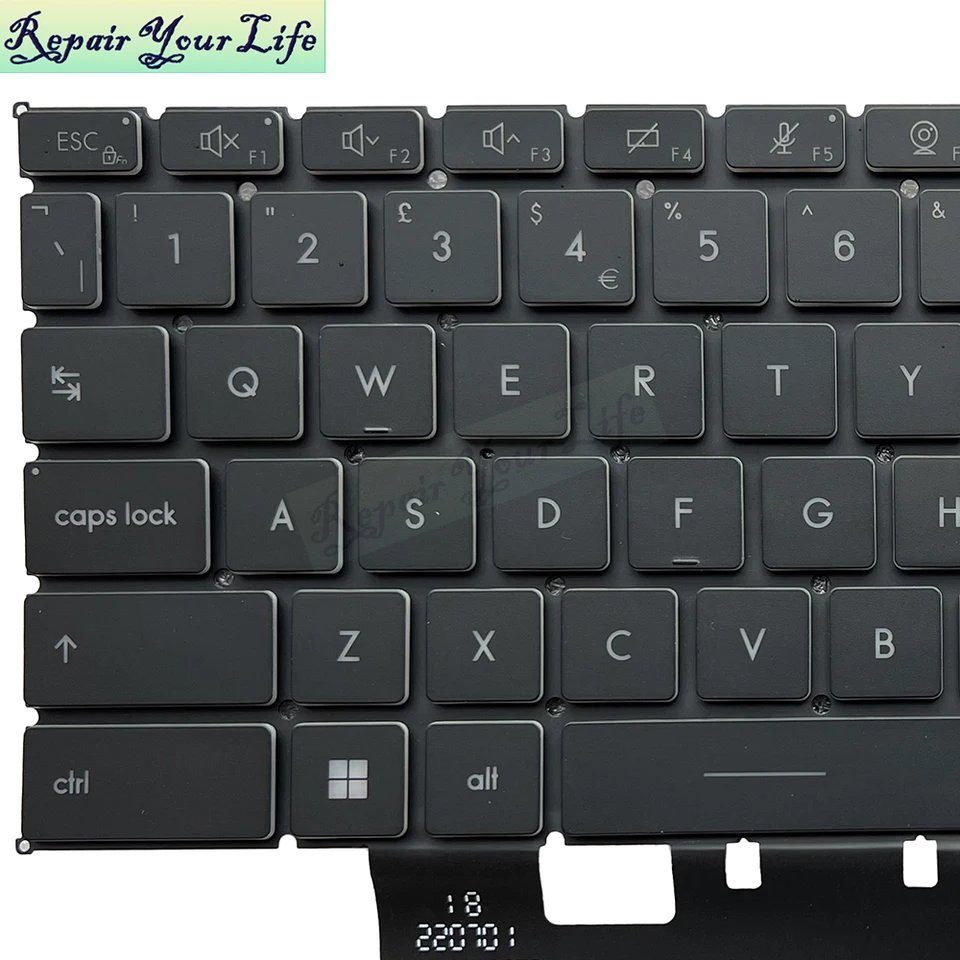 UK French AZERTY Belgian Backlit Keyboard For MSI WS66 Creator Z16