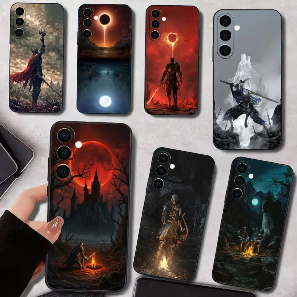 

D-Dark Game Souls Phone Case For Samsung Galaxy A73,A72,A71,A70,A53,A52,A51,Soft Silicone Black Cover