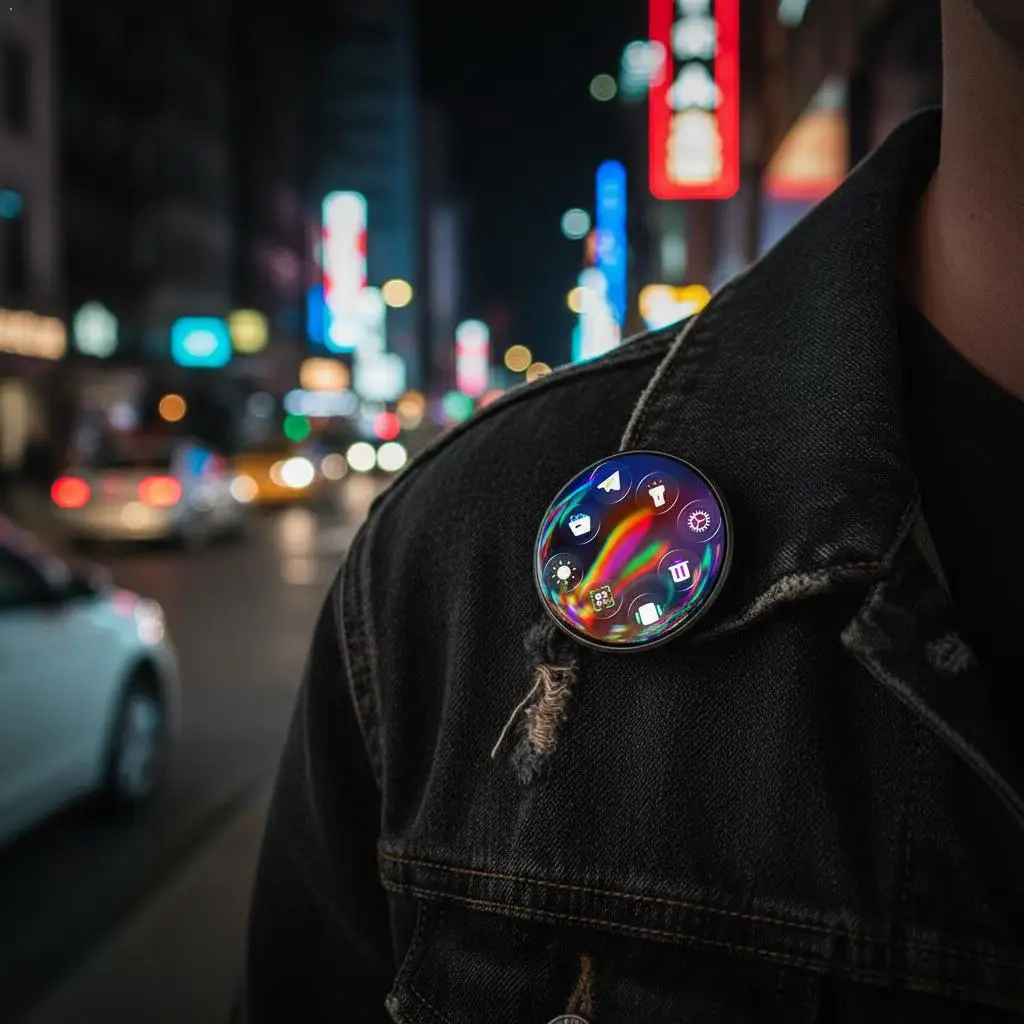 Customizable HD Screen Smart Electronic E-Badge Digital Brooch For Anime Fans Star Fans Gift DIY Display Pin Trendy Accessory