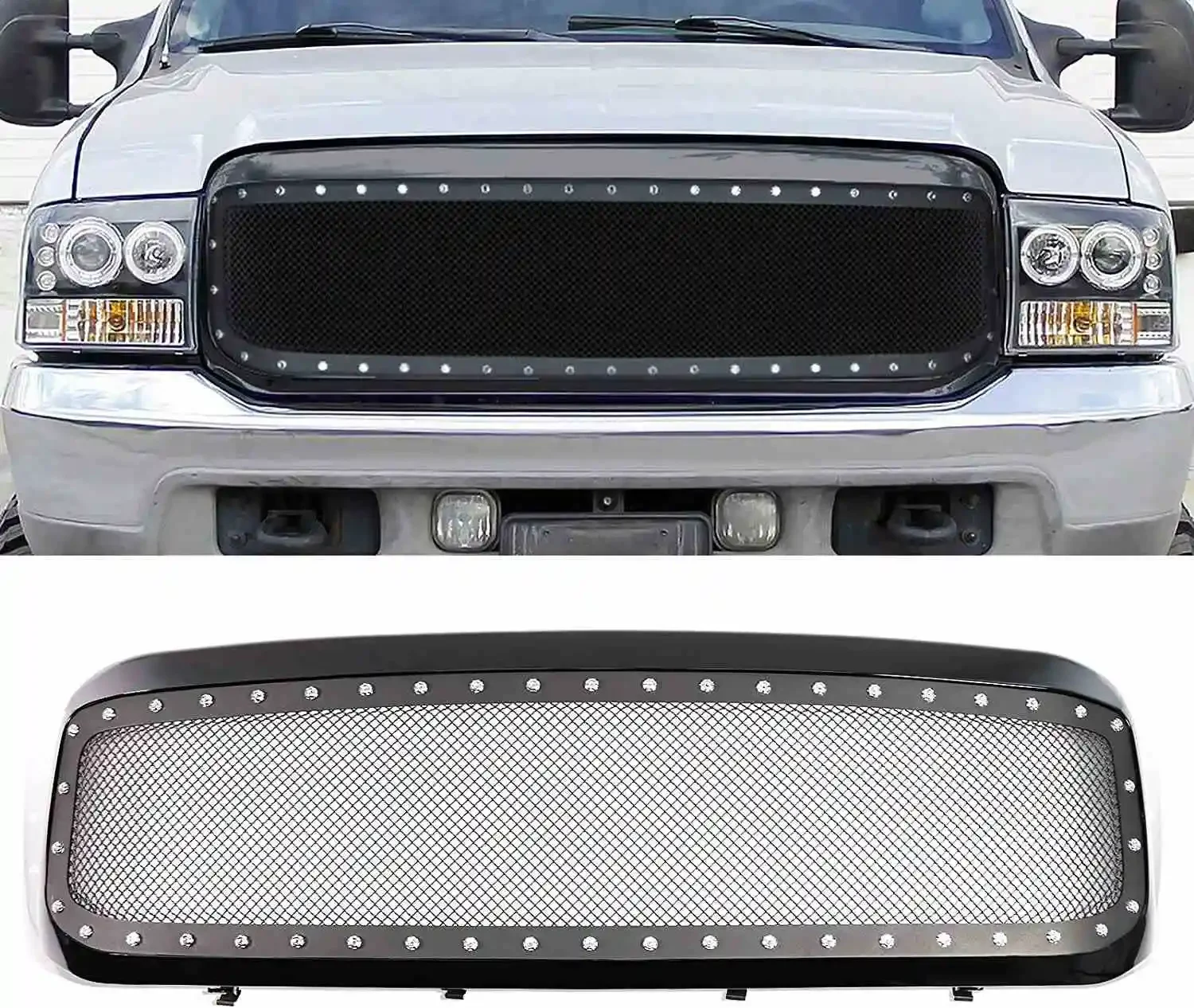 

Spedking 1999 2000 2001 2002 2003 2004 front car Rivet grille for FORD F250/F350/F450