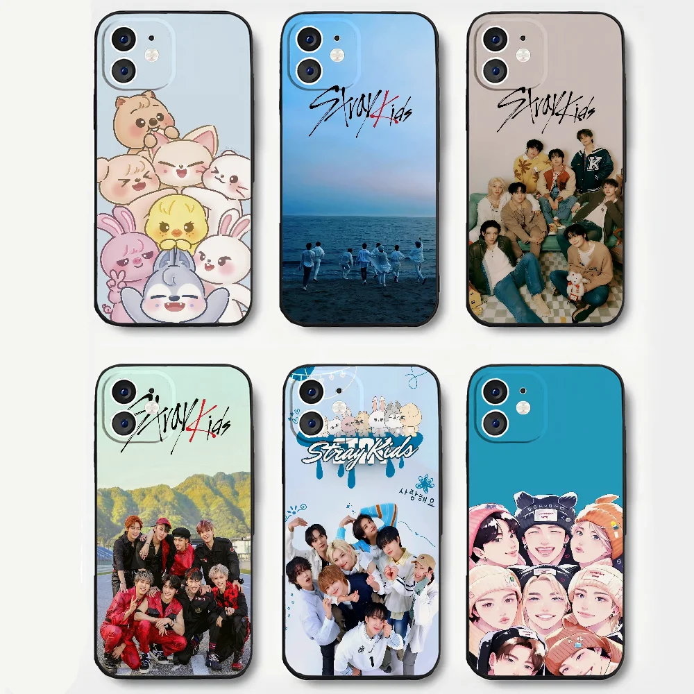 KOR POP S-Stray K-KidS-Ss Phone Case Silicone Soft For IPhone 16 15 14 13 12 11 Plus Pro Max Plus