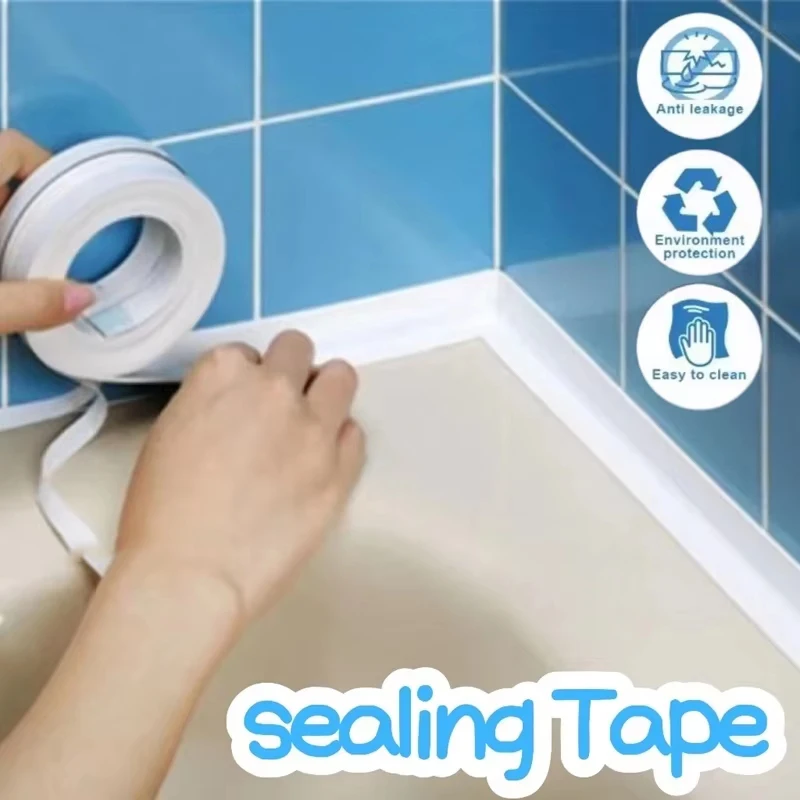 Anti-mildew Waterproof Tape Kitchen Sink Door Window Caulk Tapes Bathroom Corner Line Seal Strip Toilet Seam Adhesive Strip