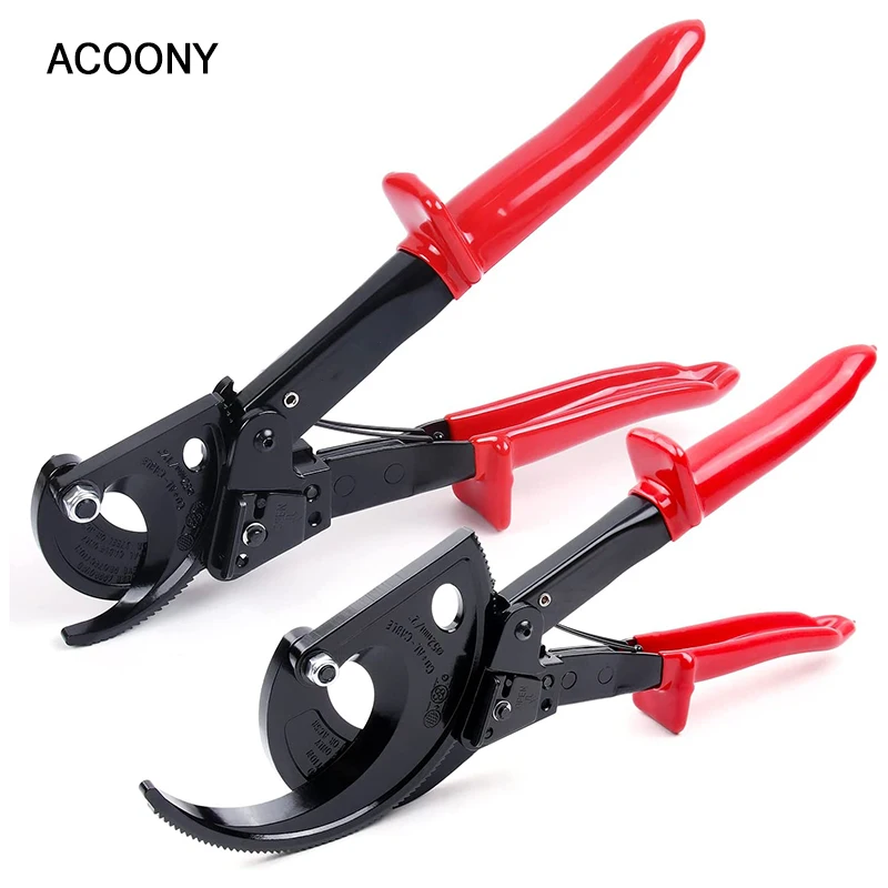 HS-325A/520A Cable Cutter and Ratchet Wire Cutter Tool Works for Aluminum and Multi-core Cables Plier