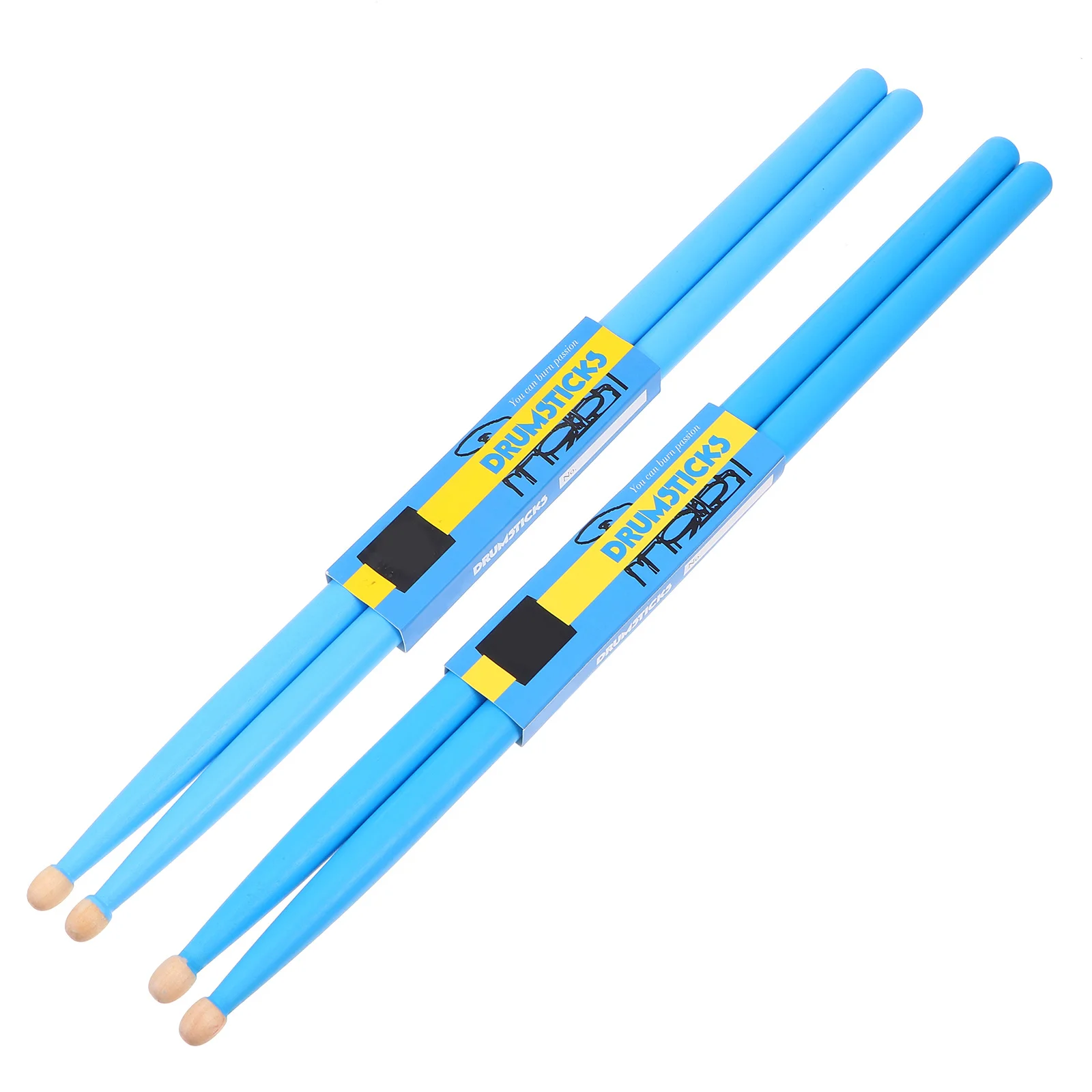 

2Pairs Maple Drumsticks Delicate Texture Good Gravity Sense Practice Better Suitable Different Needs Percussion Instruments