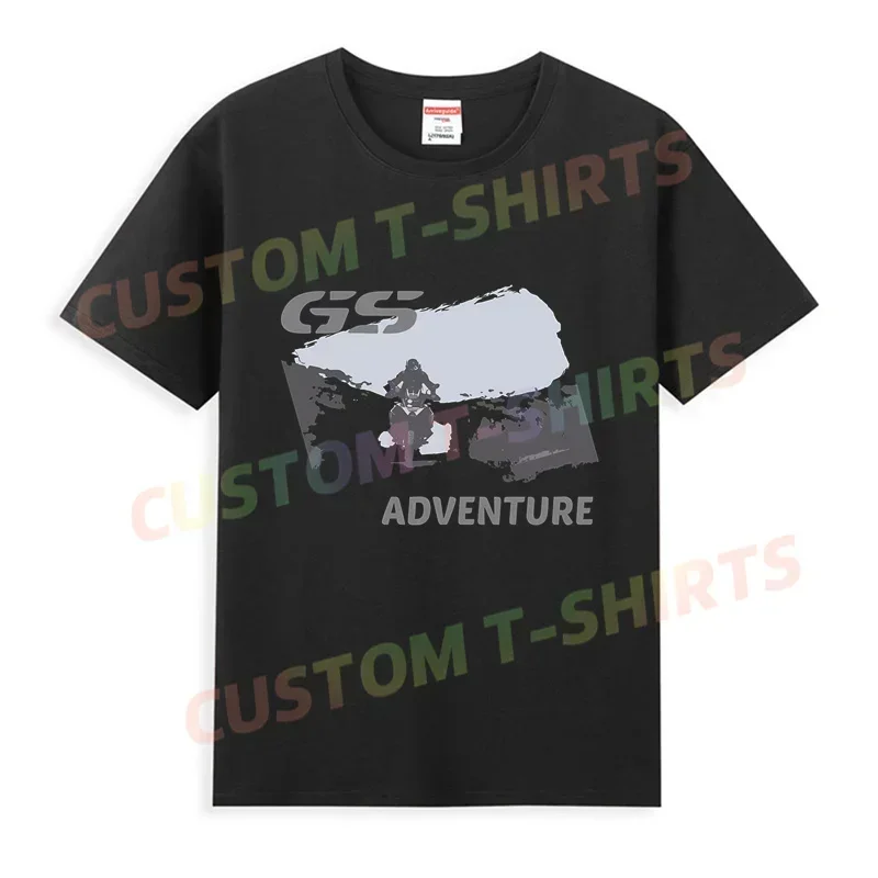 

2025 Men T Shirt Casual Motorbike Off-road GS Adventure Motorcycle T-shirt Graphic Oversized Comfortable Streetwear S-3XL