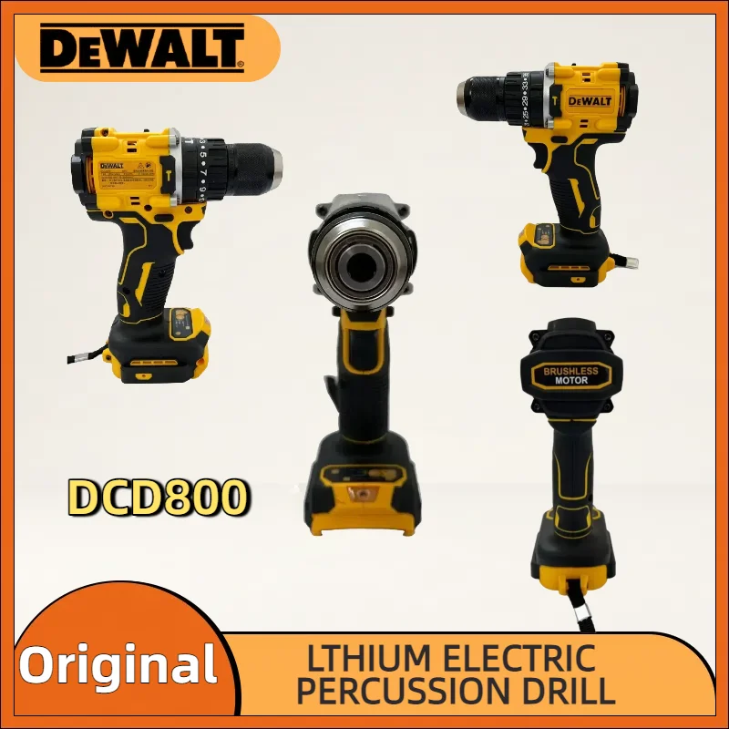 디월트 DCD800/DCD805 리튬 배터리 브러시리스 임팩트 드릴 무선 전동 드라이버 핸드 드릴 디월트 20V 배터리용