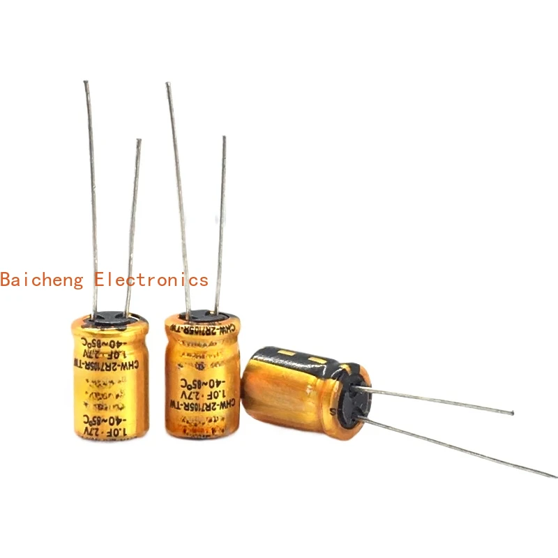 

10 шт. 2,7V1F суперконденсатор DIY электронный конденсатор большой емкости аксессуары 2,7V1.0F