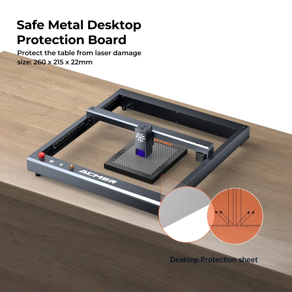 ACMER Mini Portable Laser Engraving Machine DIY Laser Cut Engraver For Engrave Logo Wood Lacquered Metal Acrylic Glass Leather